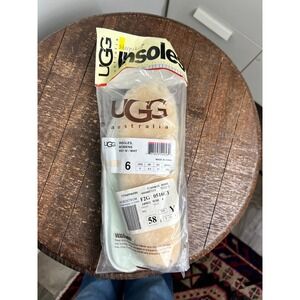 NWT‎ UGG Australia Womens Sheepskin Insoles Natural White Size 6 9501 W WHT